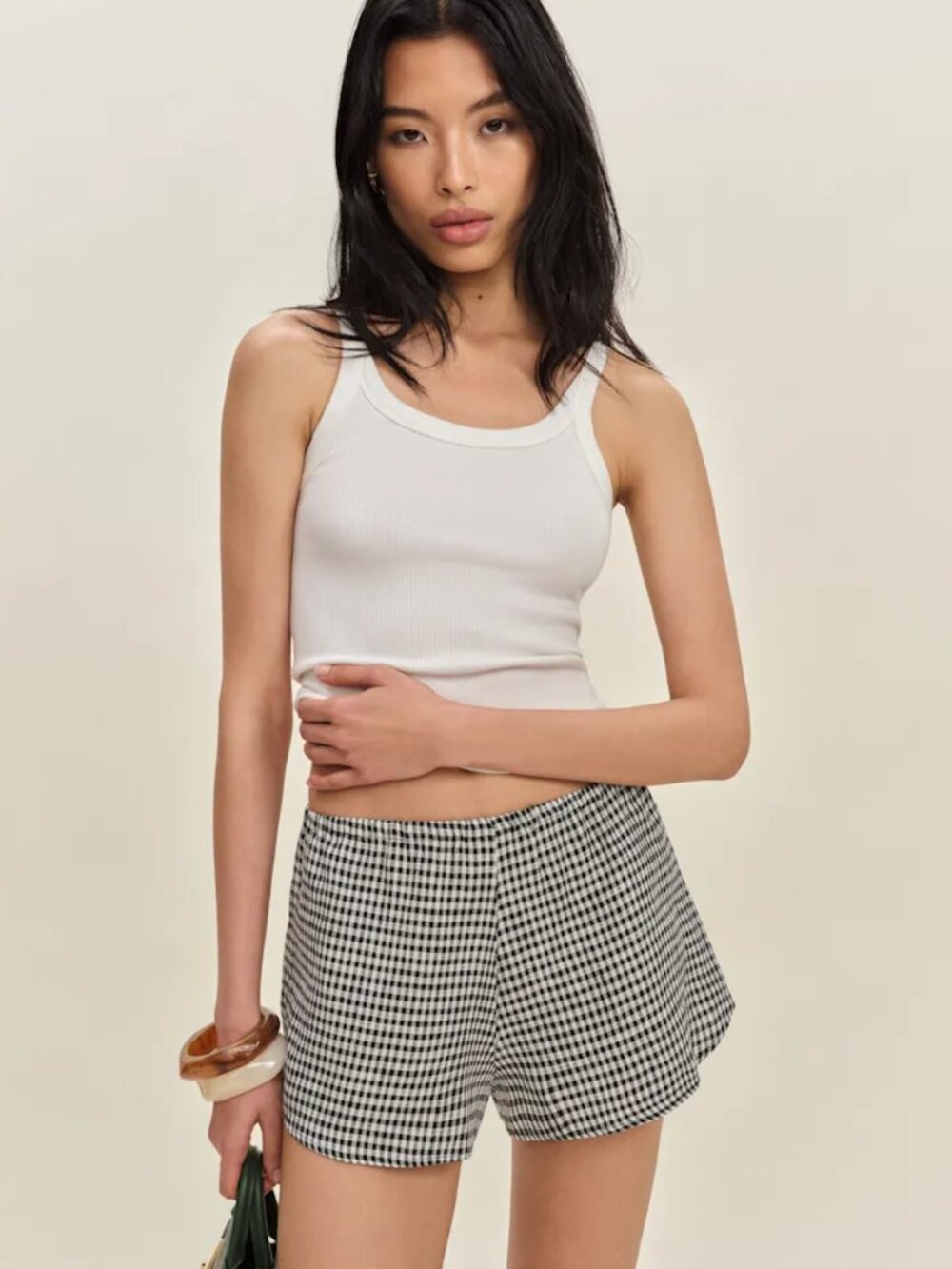 REFORMATION Tiffie Linen Short